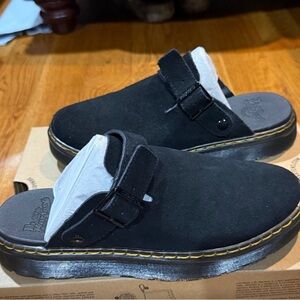 Dr. Martens Black Suede Slip-On Sneakers